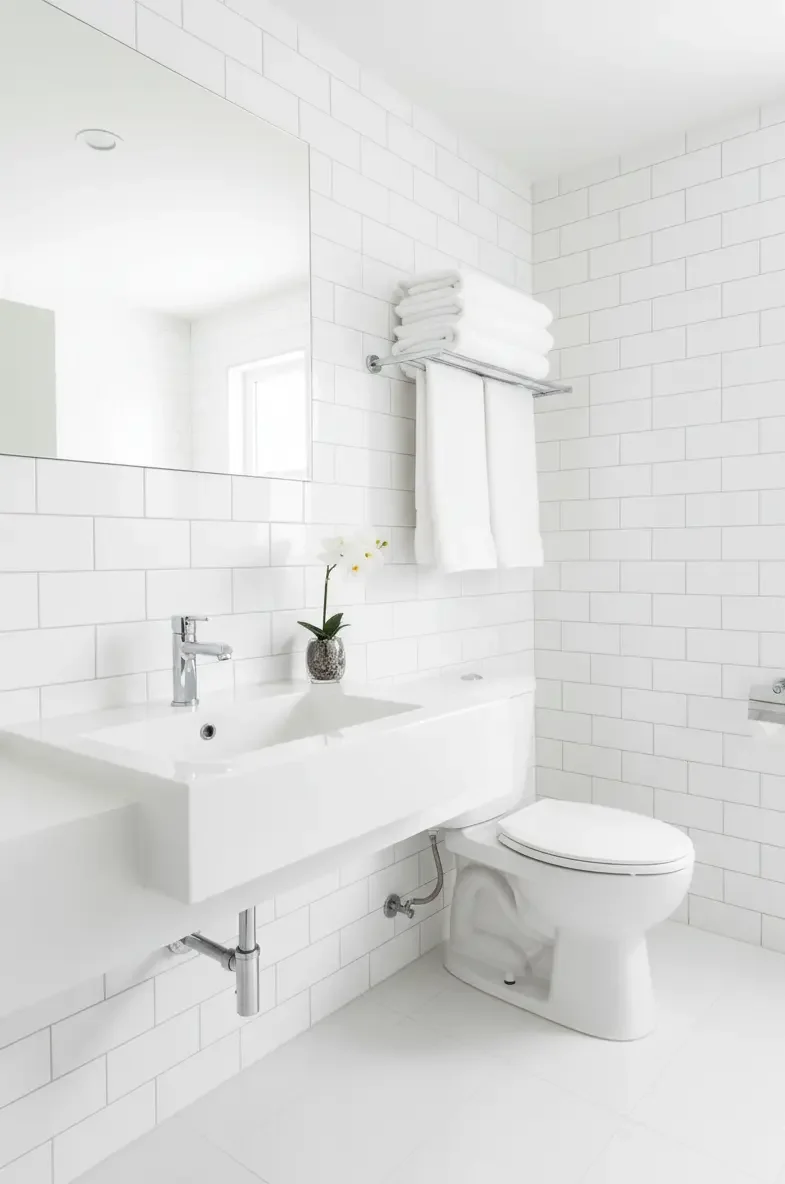 Sparkling clean bathroom after professional maid service in Westminster Colorado